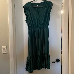 Green Ruffle Dress